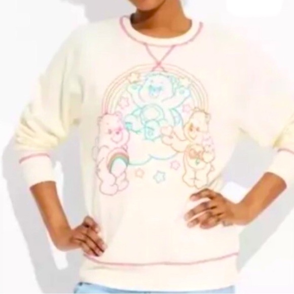 Care Bears Cream Sweater with Pastel Design - Picture 1 of 7